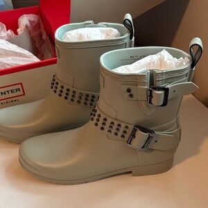 Hunter Women's Studded Rain Boots - Sea Spray